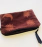 Chocolate Sun and Moon velvet zip-up pouch - Image 3