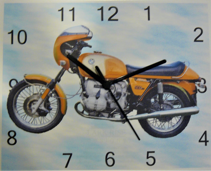 r90s motorbike wall clock motorcycle clock R90S classic bike 900cc