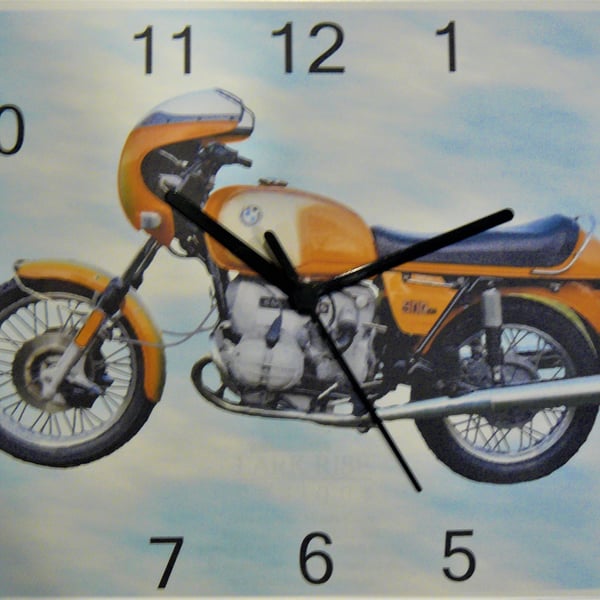 r90s motorbike wall clock motorcycle clock R90S classic bike 900cc