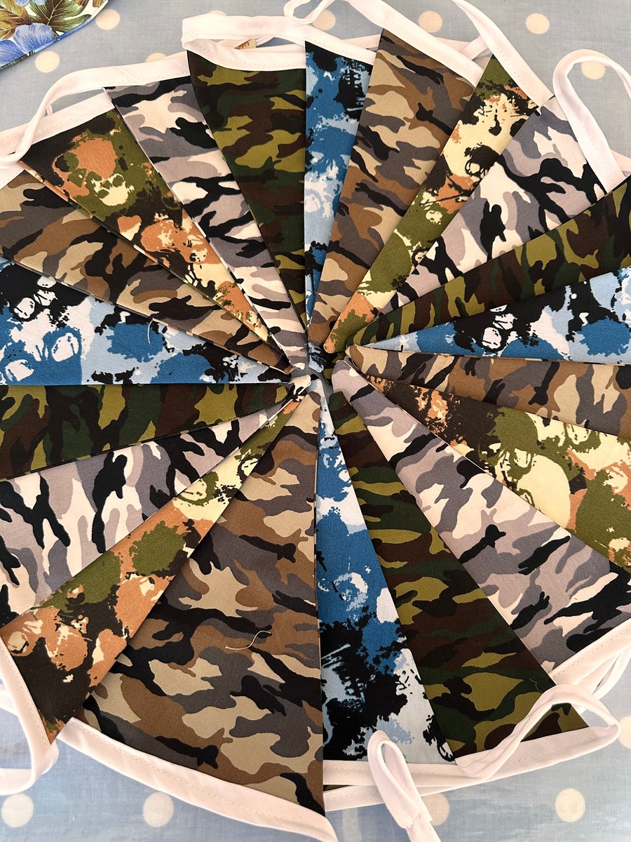 Army, Camouflage Bunting, 