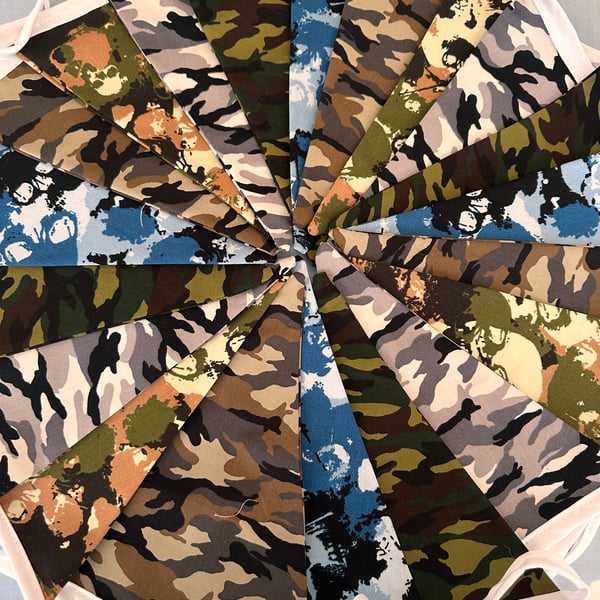 Army, Camouflage Bunting, 