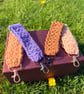 Handmade Crochet Wristlet Keychain - Cotton Key Holder - Countryside Inspired