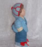 Ceramic Hand Painted Large School Boy Male Figurine Ornament Decoration. - Image 4