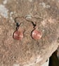 Hammered Copper Spiral Earrings - Handmade Copper Jewellery