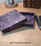 Dark Florals 'Blue Clematis' - A handmade, ultra-thin gift box (Code: FBDFBC) - Image 1
