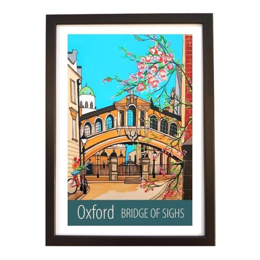 Oxford Bridge of Sighs - Black frame