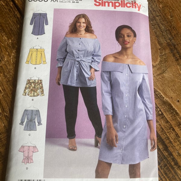 8550 Simplicity Blouse Pattern 10 - 18