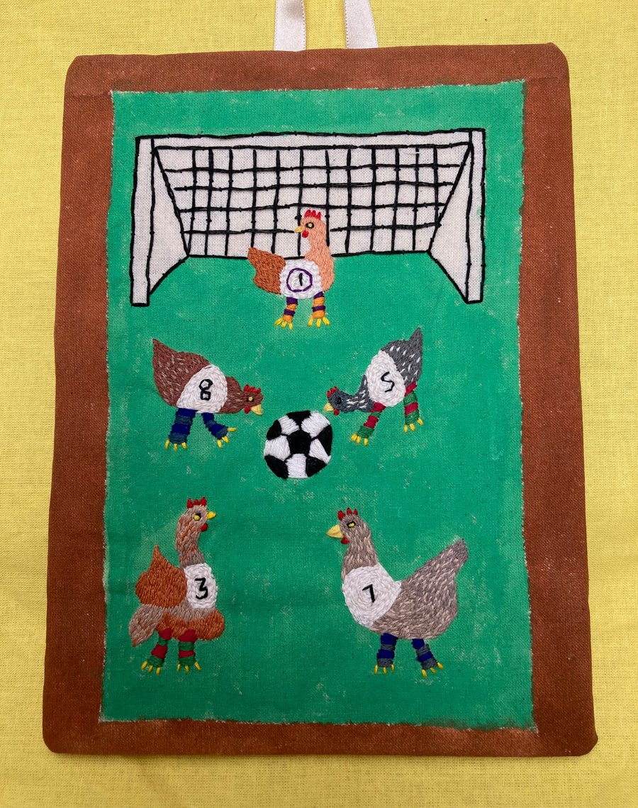 Chicken football picture.