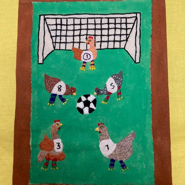 Chicken football picture.