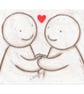 Hugs artwork 5, mounted, unframed - Image 1