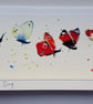 Happy Flutter day, Butterfly Signed print card 