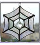 Web Suncatcher and Crystal Raindrop Stained Glass Handmade British  - Image 1