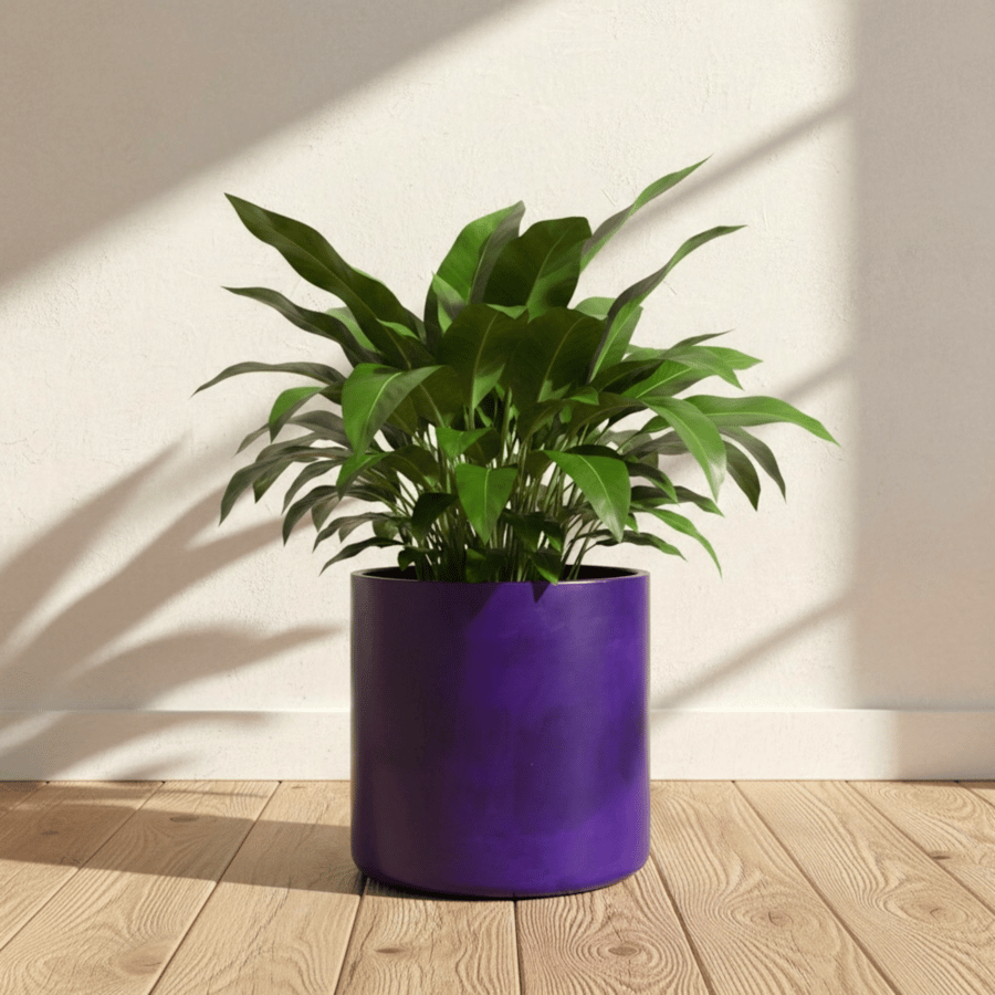 Extra Large Violet Purple Plant Pot - Unique Indoor Statement Planter