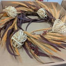 Rustic dried flower wreath
