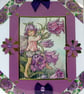 Fairy - Hand Crafted Decoupage Greeting Card - Blank - 3013