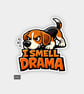 Funny Cheeky Novelty Sticker For Adults - Grumpy Dog 