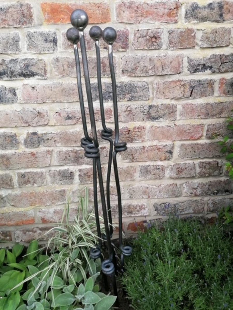 SET OF 4 HEAVY DUTY KNOTTED PLANT SUPPORTS