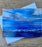 Sunset by the sea high quality card