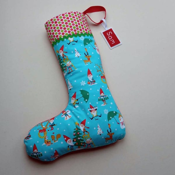 Christmas Stocking - Santa's Elves, can be personalised