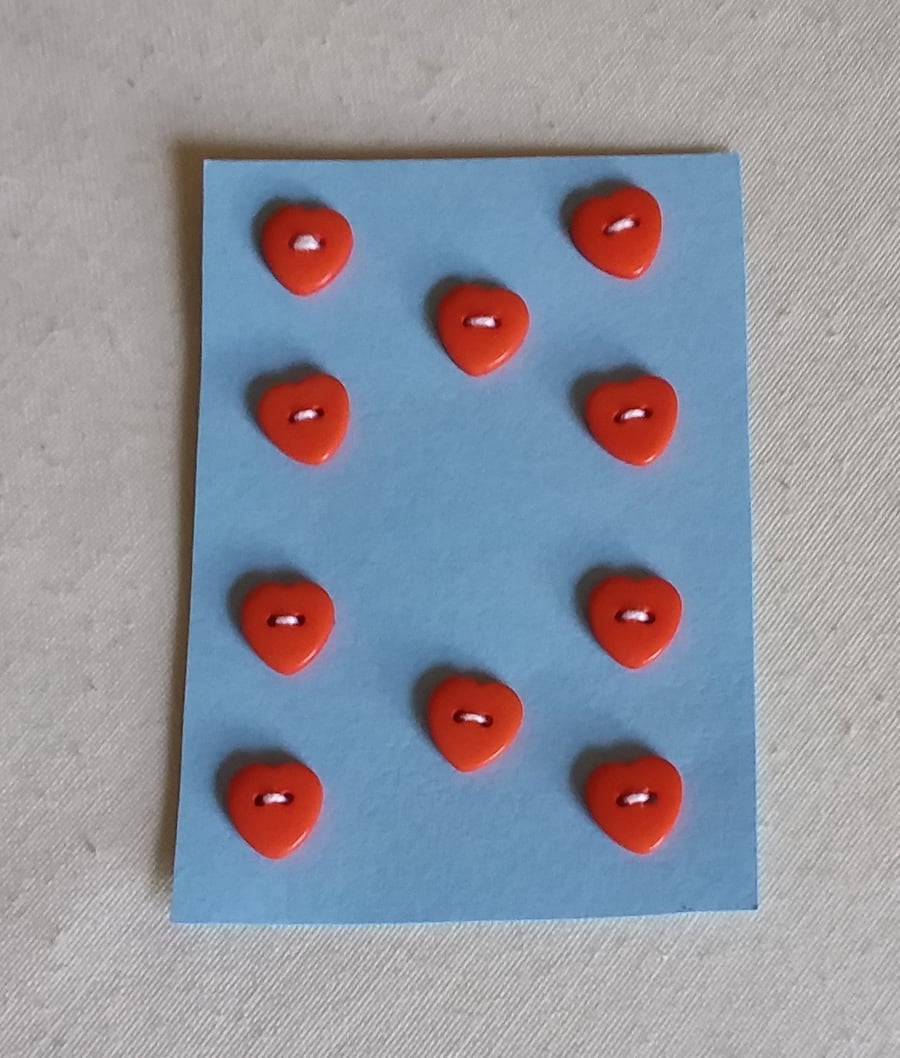 Orange heart buttons