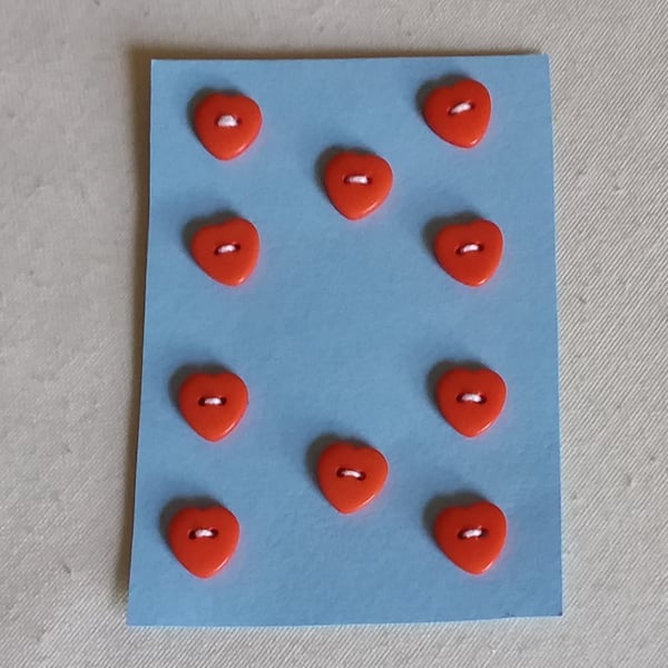 Orange heart buttons