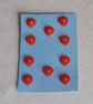 Orange heart buttons - Image 1