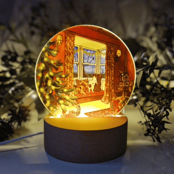 Waiting for Santa Paws LED Night Light