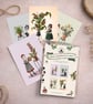 Meanie Greenies: A Pop Surrealist Botanical Collection (Set of 4)