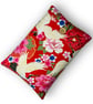 Crane & Peony Book Sleeve – Japanese Cotton Book Protector with Coconut Button - Image 2