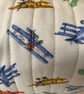  Vintage Planes Quilted Fabric Wash Bag - Image 5