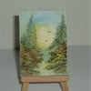 aceo ministure art original watercolour painting ( ref F 868 )
