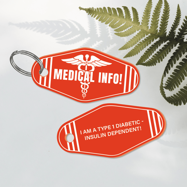 Medical Info Keyring - Caduceus: Personalised Medical Information Alert