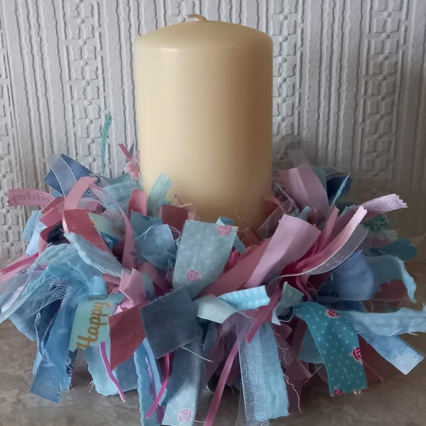 Mini Rag Wreath Kit - Easter Pinks and Blues