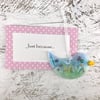 Just because... Meadow Glass Bird with personal message 