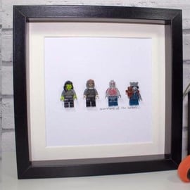GUARDIANS OF THE GALAXY - Framed minifigures