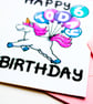 6th Birthday Card, Unicorn Birthday Card, Girls Sixth Birthday Card, Niece - Image 9