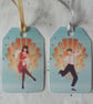 Set of 4 Art Deco Inspired Gift Tags - Image 1