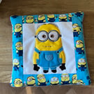 Homemade minion baby sensory comforter soother blanket