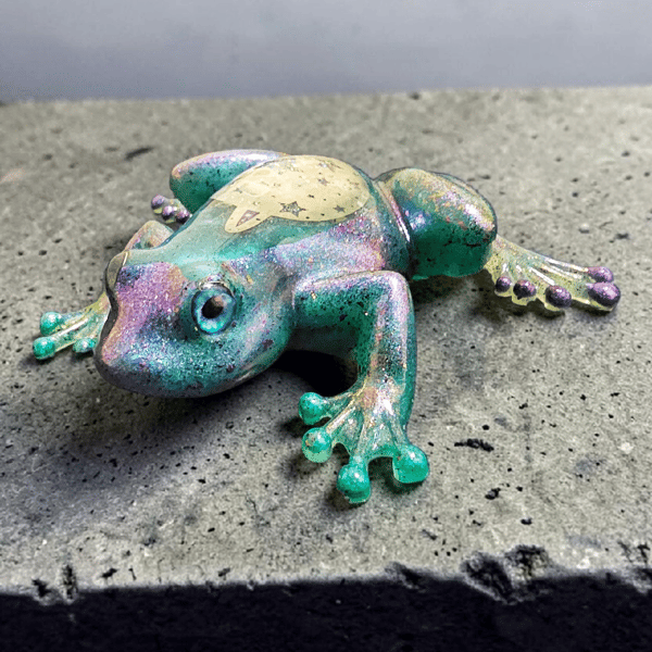 Celestial Drift Frog Ornament