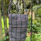 Perfectly petite Harris tweed crossbody flap bag. The Calin.