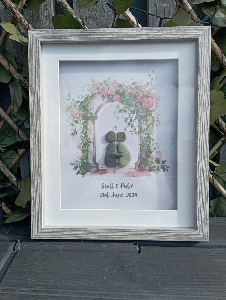 Wedding day personalised gift, gift for the happy couple, gift for newlyweds, pe