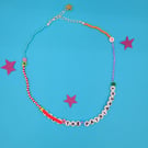 'F THE PATRIARCHY' beaded necklace 