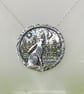 Moon gazing hare pendant with moonstone - Image 9