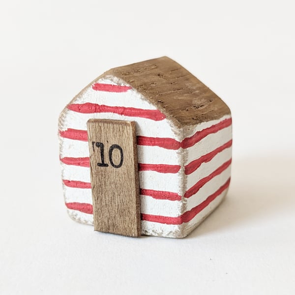 Little Hand Painted Wooden Beach Hut