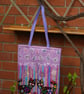 Handmade Felted Wool Bag with Cats Design - Image 2