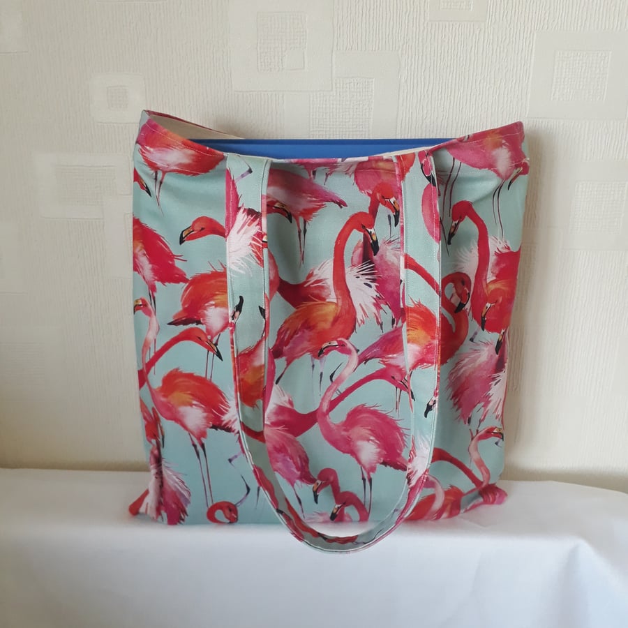 Flamingo Shoulder Tote Bag, 