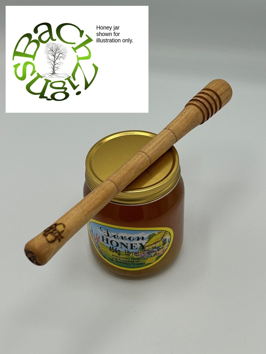 English Beech Honey Dipper -SKU HD02