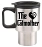 The CAT Mother Travel Mug - Funny cat mum themed travel mug - Image 1