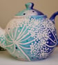 Cow parsley ceramic teapot - Image 1