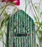 Green Ceramic Fairy Door - Image 1